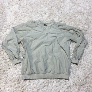 Vintage Nike Golf Jacket Windbreaker Rain Pullover Tan Beige Mens XL Sweater